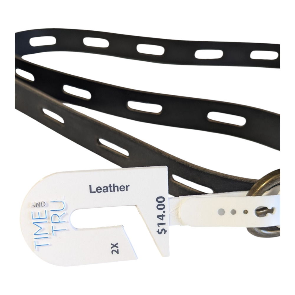 Time and Tru - New Leather Belt - Black - Size 2X - Women's Accessories